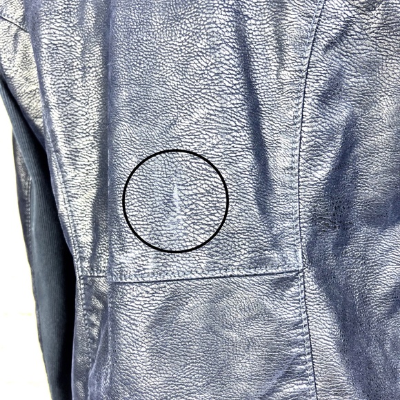 🚫SOLD!|•[BLANKNYC]•| Draped Full Zip Faux Leather Snakeskin Cardigan + Cotton - Picture 12 of 16